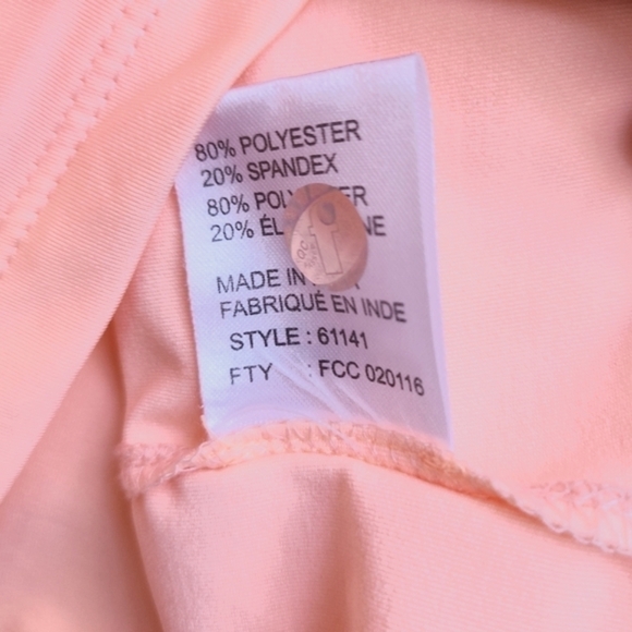 Jamie Sadock Light-weight 1/4 Zip Shirt, Sheer Undersleeve, Long Sleeve, Size M - Picture 12 of 14